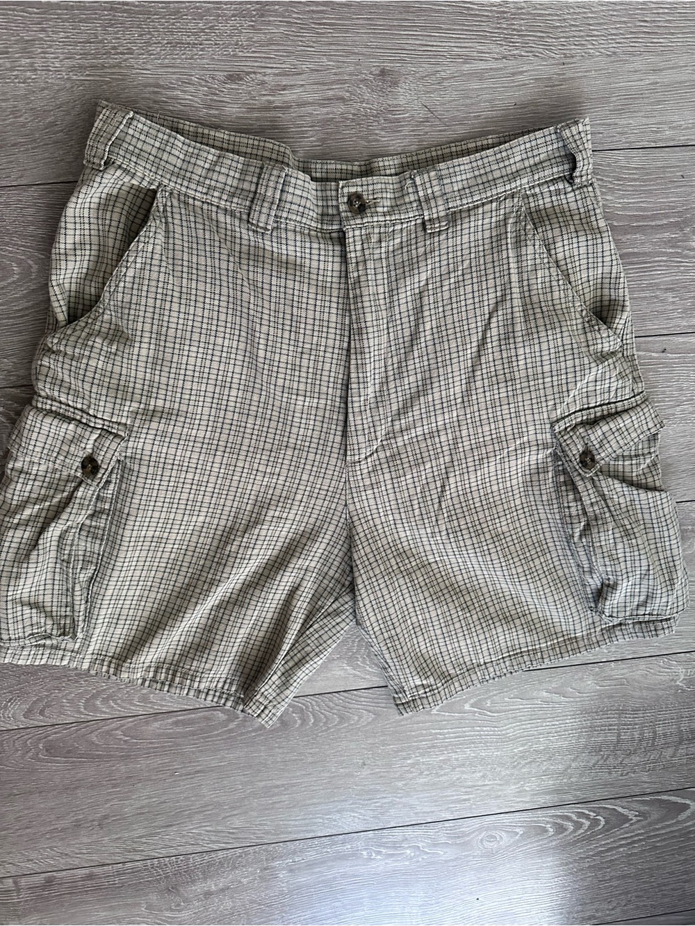 Y2K Plaid Outdoor Gorpcore Cargo Shorts with Pockets